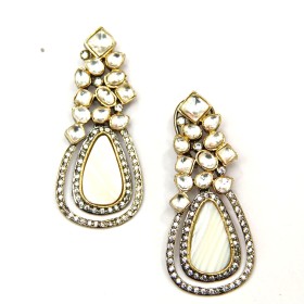 Sterling Silver Mother of Pearl Earrings 